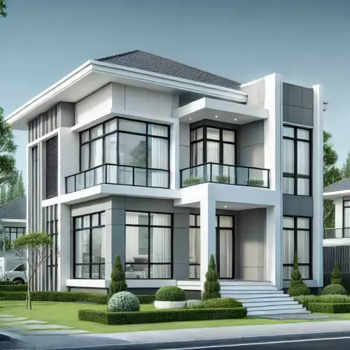 Desain rumah dua lantai